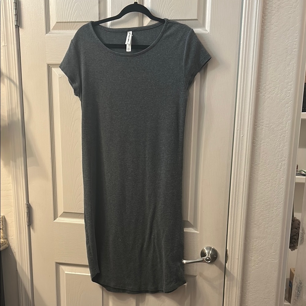 Gray Short Sleeve Dress